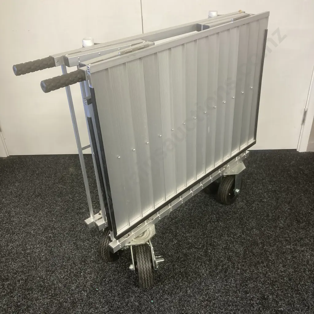 Large Mobile Folding Dog Cage With Work Table (Cage H62 W78 D54cm) Mat, Feeder Etc Image 1++