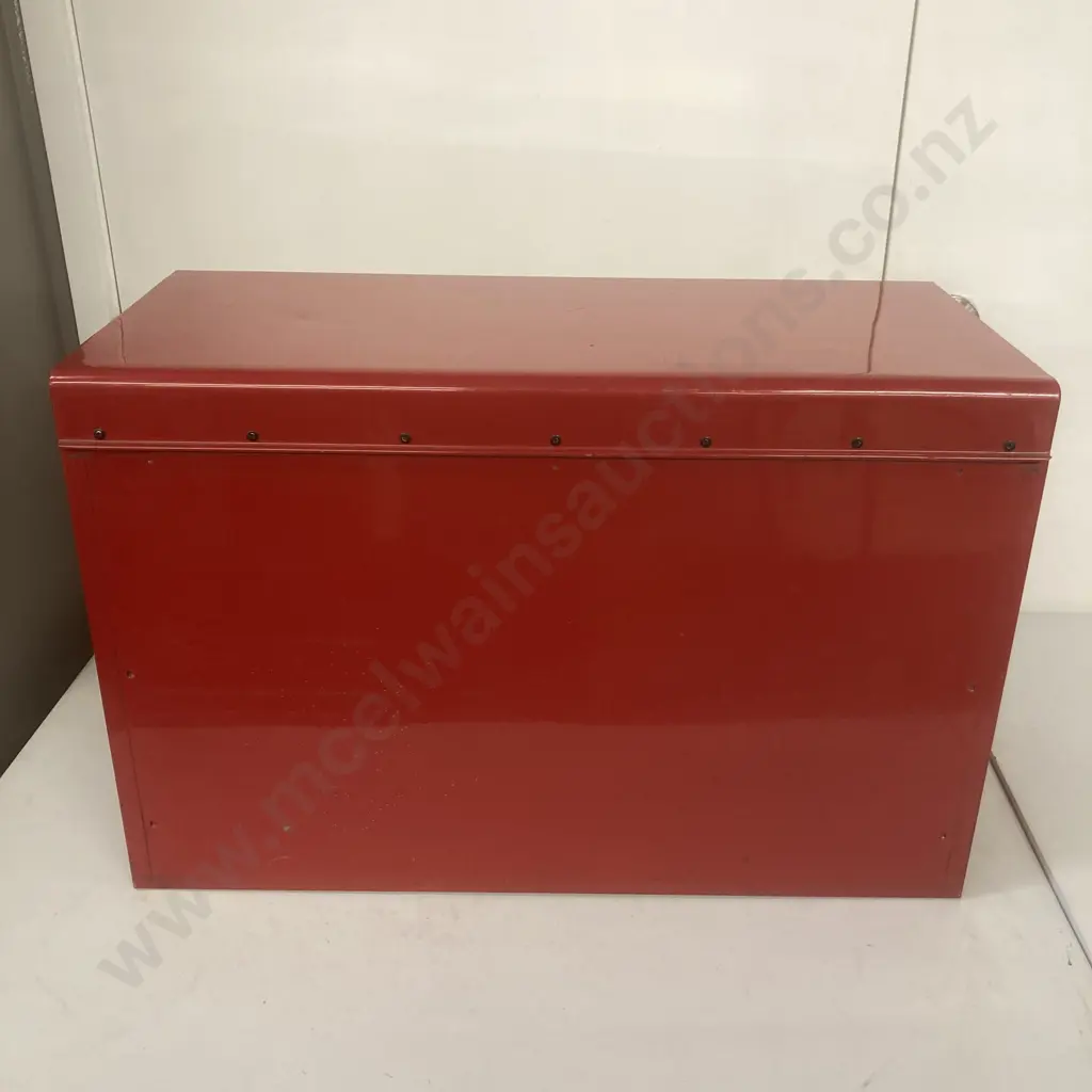 Red Steel Repco 9 Drawer & Top Tray Tool Chest With Tools, Two Keys, H43 W66 D31cm, Image 1++