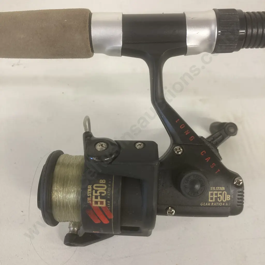 Kilwell Kondor Super Spin 2Pce Spin Rod, Cast Wt 7-18g, Action Light/Med With a Silstar EF50B Long Cast Spinning Reel Image 1++