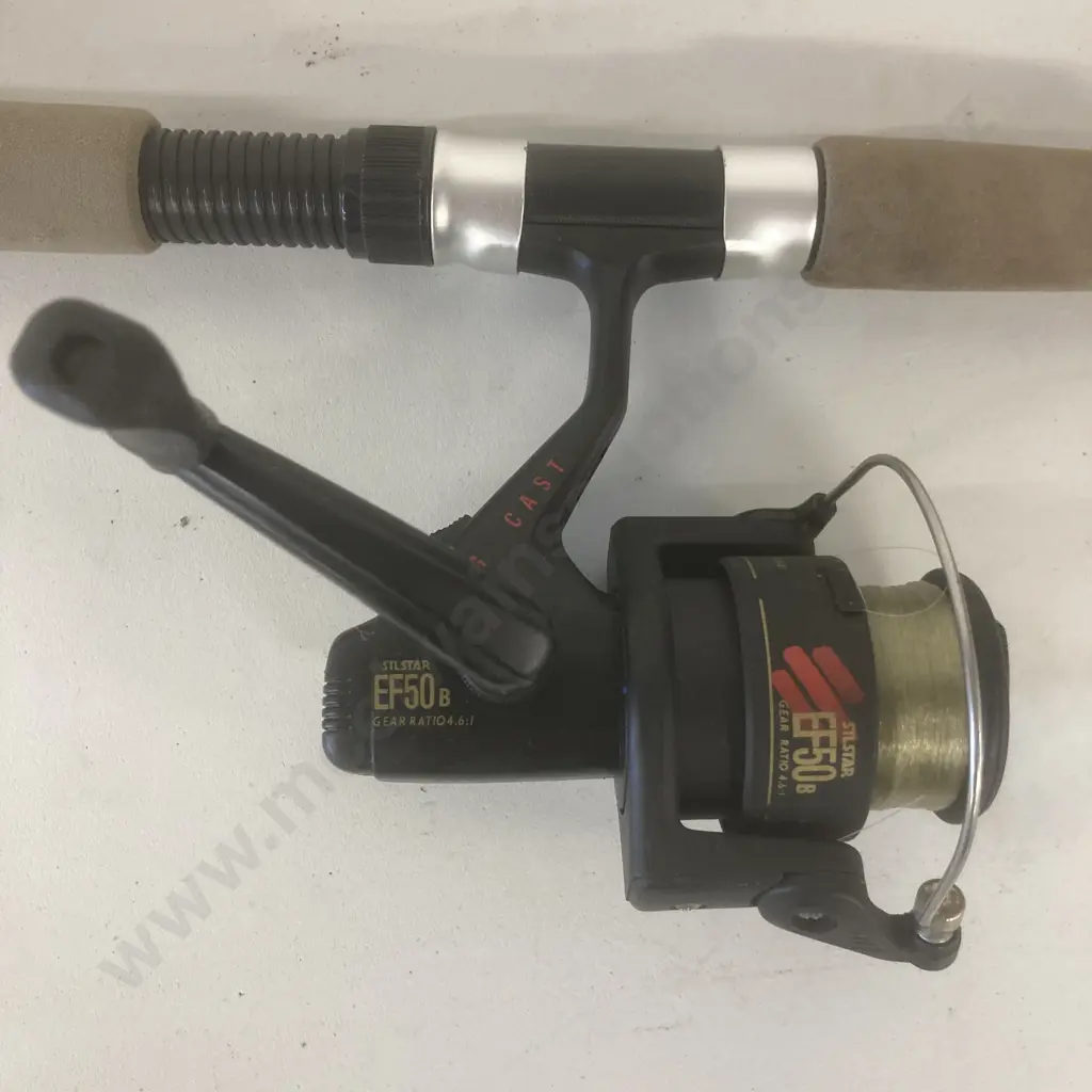 Kilwell Kondor Super Spin 2Pce Spin Rod, Cast Wt 7-18g, Action Light/Med With a Silstar EF50B Long Cast Spinning Reel Image 1++