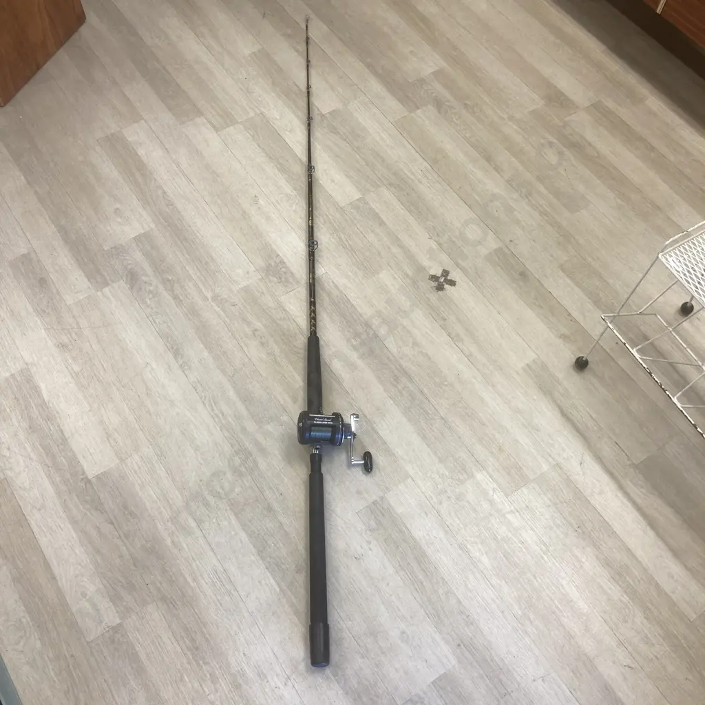 Penn Powerstick Fishing Rod PPS6001 With a  Shimano Charter Special Reel TR 2000 Lever Drag Reel Image 1++