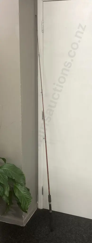 Vintage Red & Black SILSTAR C2-66SP Graphite Composite 6'6" Medium Spinning Rod Image 1++