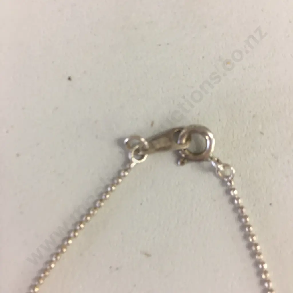 Stamped 925 Necklace With 7 Rings Image 1++