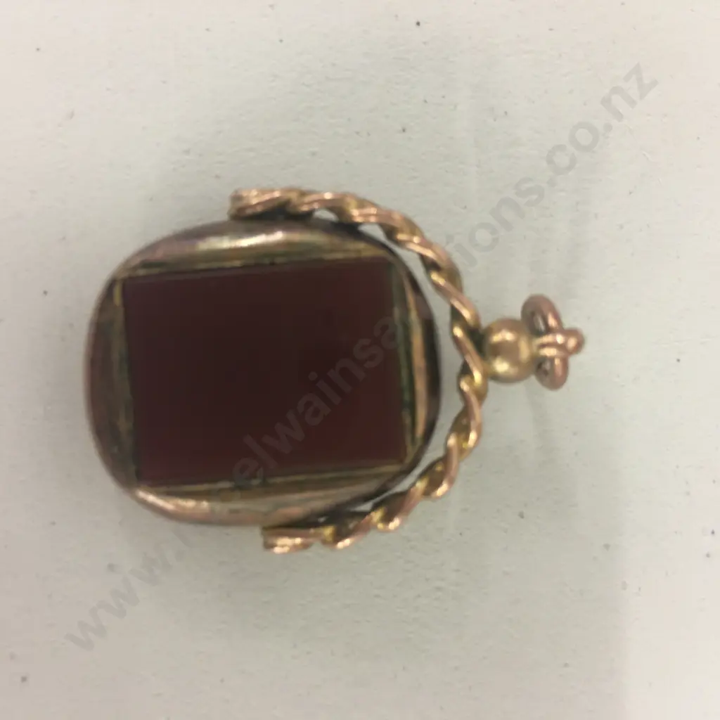 Blood Stone Pendant Stamped TJS 375 Image 1++