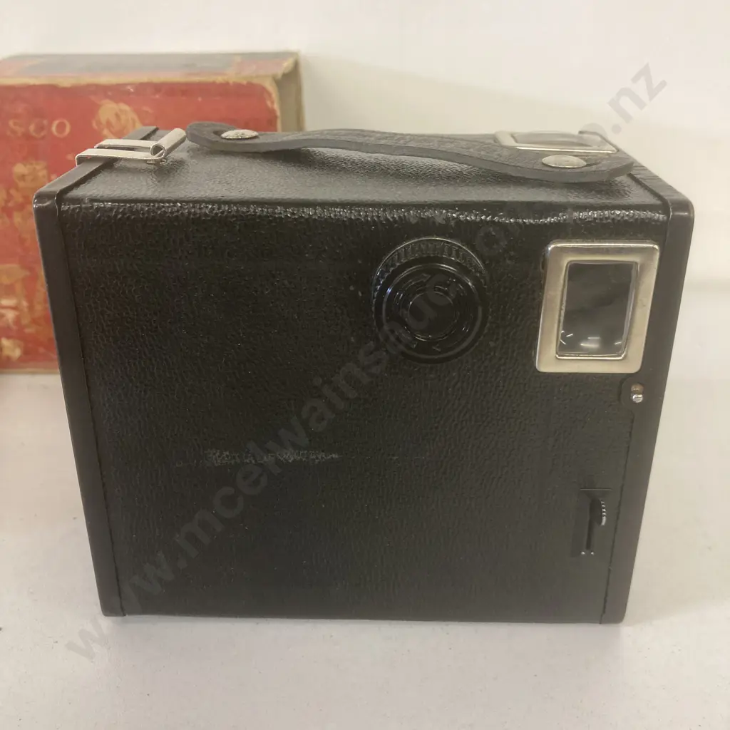Vintage 1940's ANSCO SHUR-SHOT JR 120 Film Box Camera With Original Box Image 1++