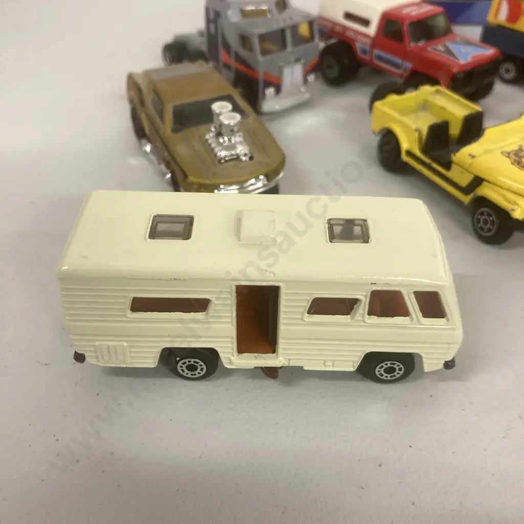 Vintage Matchbox Lesney, Hot Wheels Etc - 1970 Wlidcat No8, 1980 Mobile Home, No22 Blaze Buster Etc Image 1++