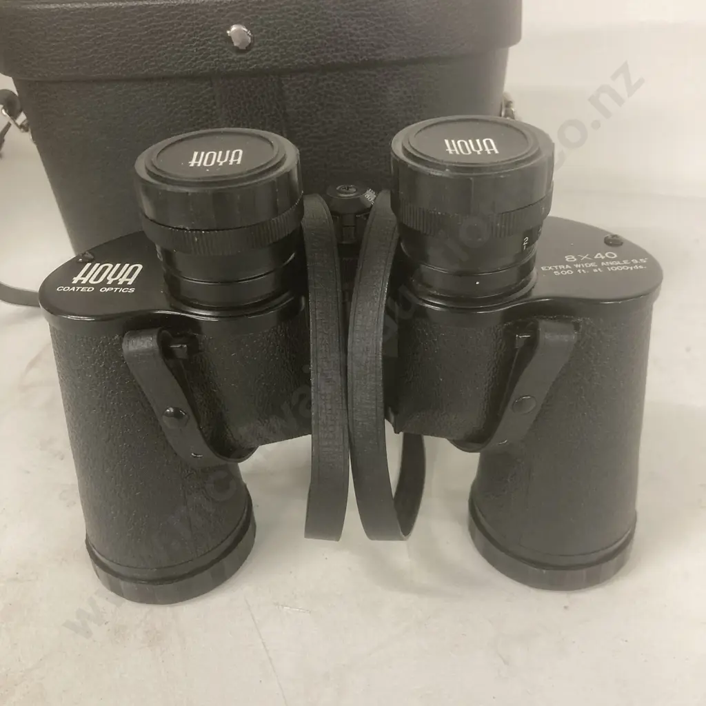 Binoculars Hoya . 8x40, Extra Wide Angle 9.5º, 500 ft at 1000yds Image 1++