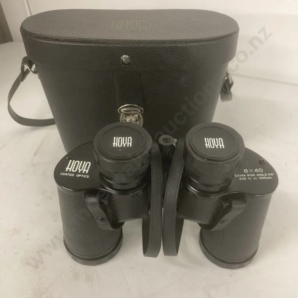 Binoculars Hoya . 8x40, Extra Wide Angle 9.5º, 500 ft at 1000yds Image 1++
