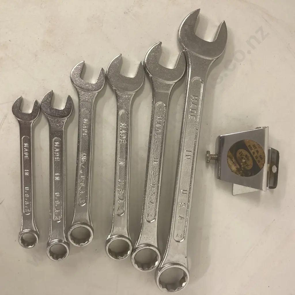 SK Wayne (USA) Wrench Set No860 Size 3/8 to 3/4 Image 1++