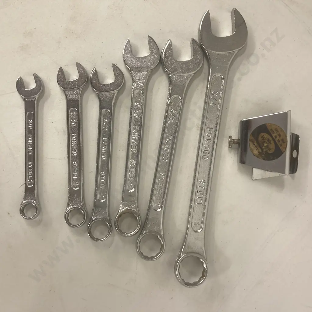 SK Wayne (USA) Wrench Set No860 Size 3/8 to 3/4 Image 1++