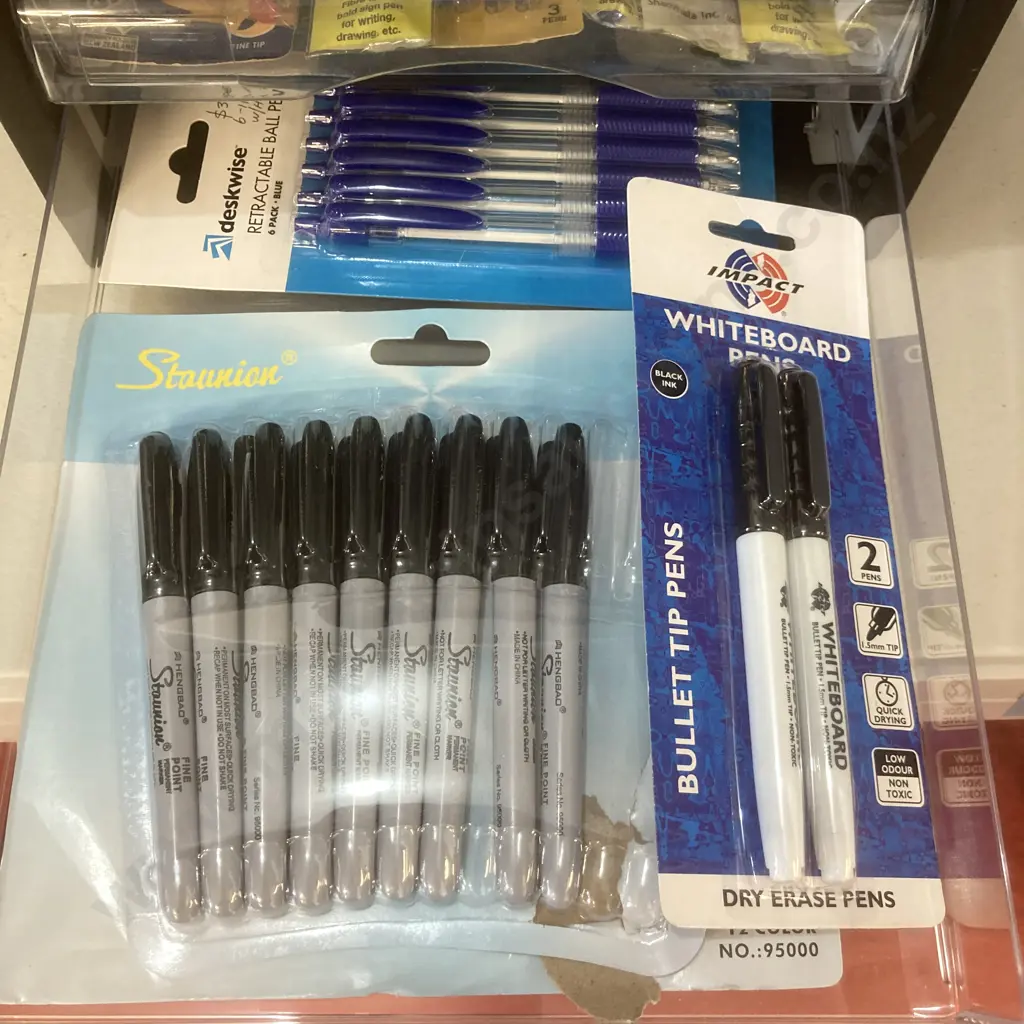 Plastic 5 Drawer Unit With Pens & Pencils Etc Image 1++