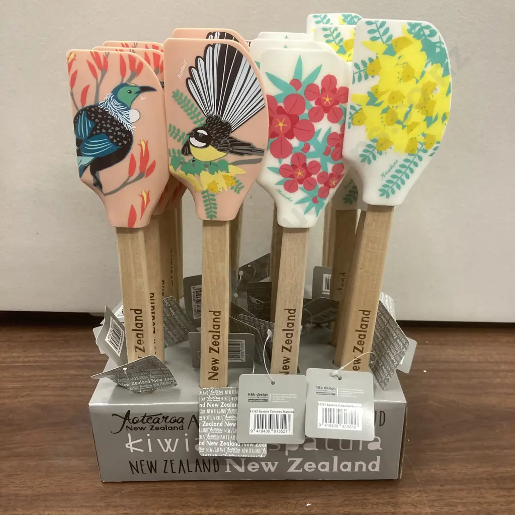24 x Kiwiana Assorted Design Spatulas - H&B Design Image 1++