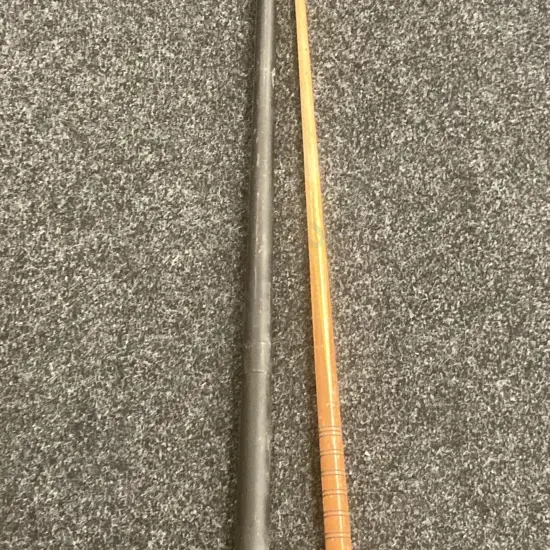 Pool Cue In Vintage Steel Case