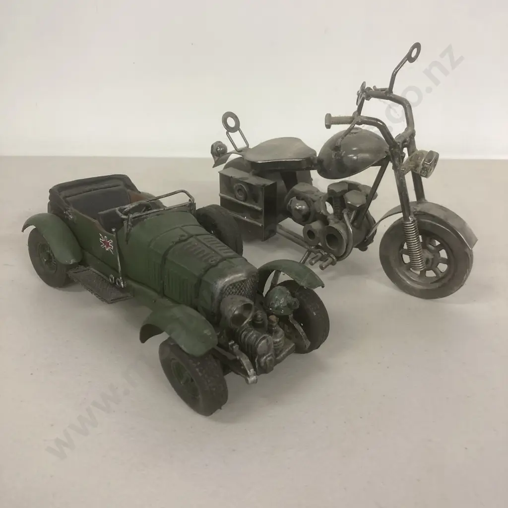 Model Car & 'Nuts & Bolts' Motorbike Image 1++