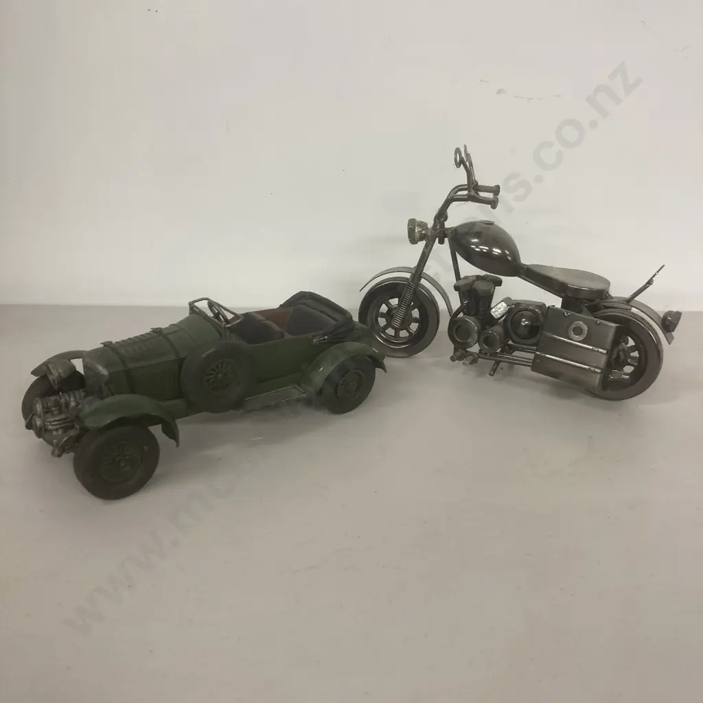 Model Car & 'Nuts & Bolts' Motorbike Image 1++