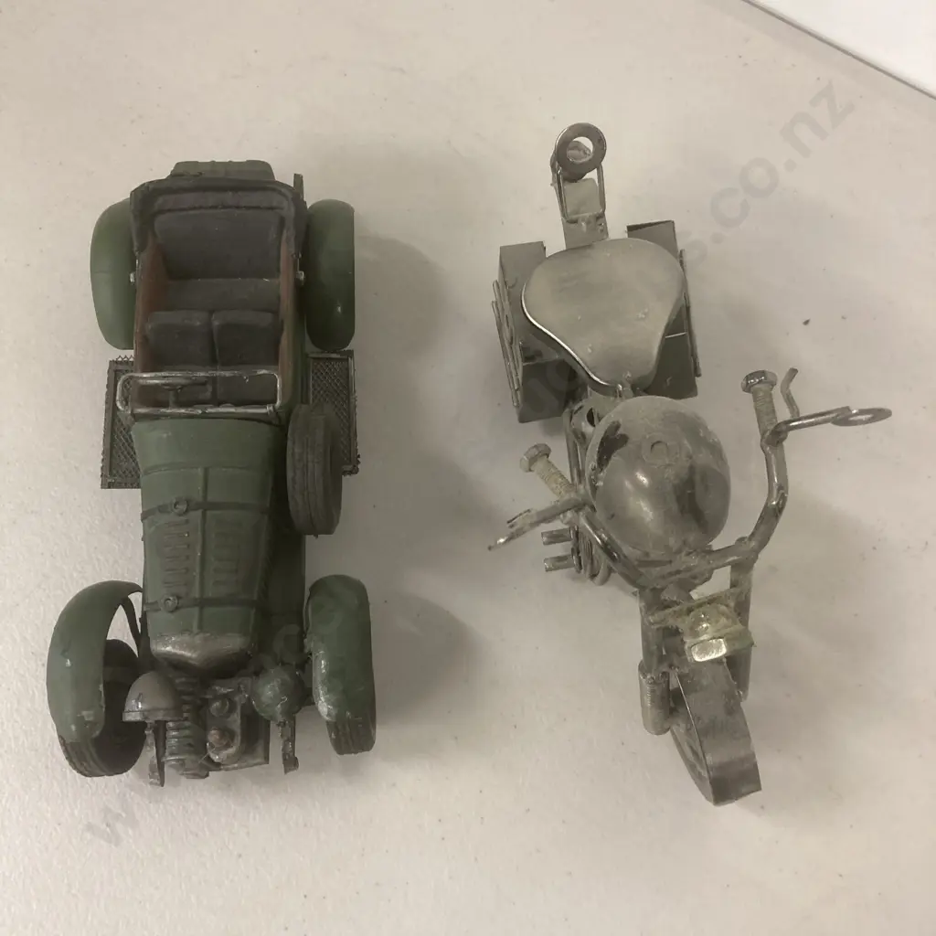 Model Car & 'Nuts & Bolts' Motorbike Image 1++