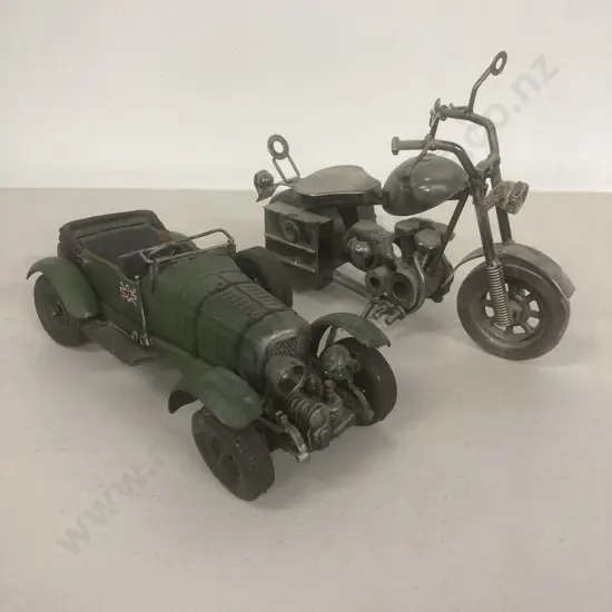 Model Car & 'Nuts & Bolts' Motorbike