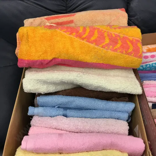 Box Lot Of Assorted Towels
