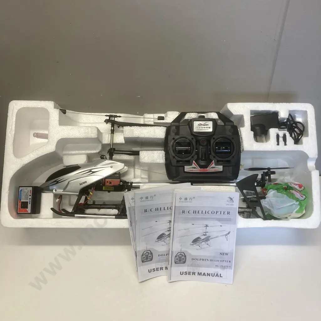 RC Helicopter - Dolphin #ZS-016-H, 27Mhz A, L74.5cm, Rotor 61cm Image 1++