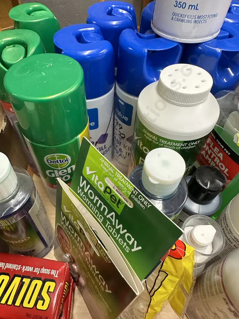 Box Lot Fly Spray, Pet Items Etc Image 1++