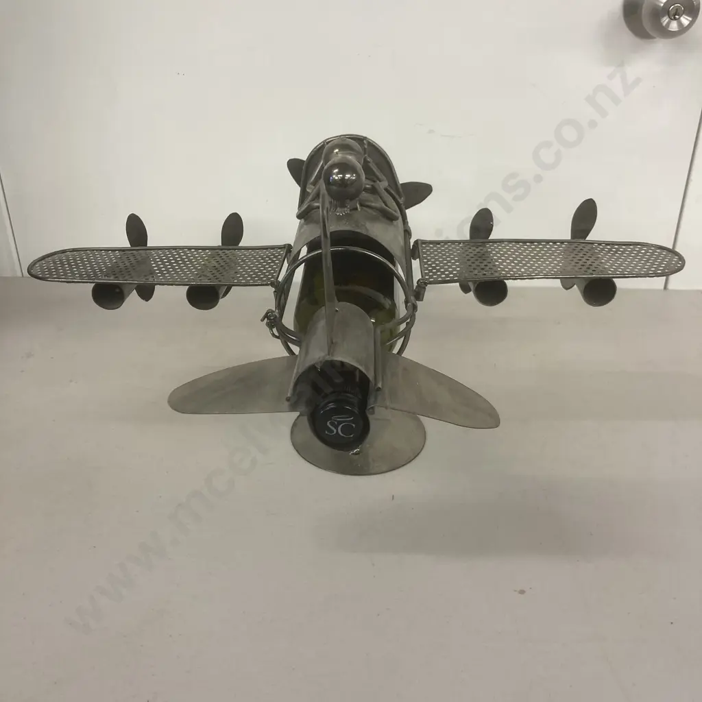 BRUBAKER Wine Bottle Holder "Couple in Plane" H29 W50 D34cm Image 1++
