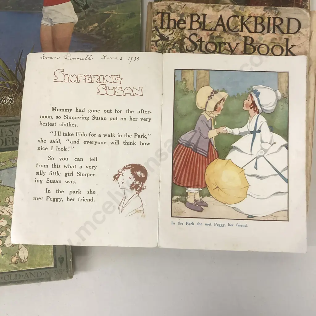 Antique & Vintage Books -The Blackbird Story Book, Weekly News Annual 1963, Simpering Susan Etc Image 1++