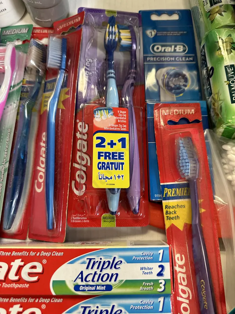 Box lot Soaps, Toothbrushes Etc Image 1++
