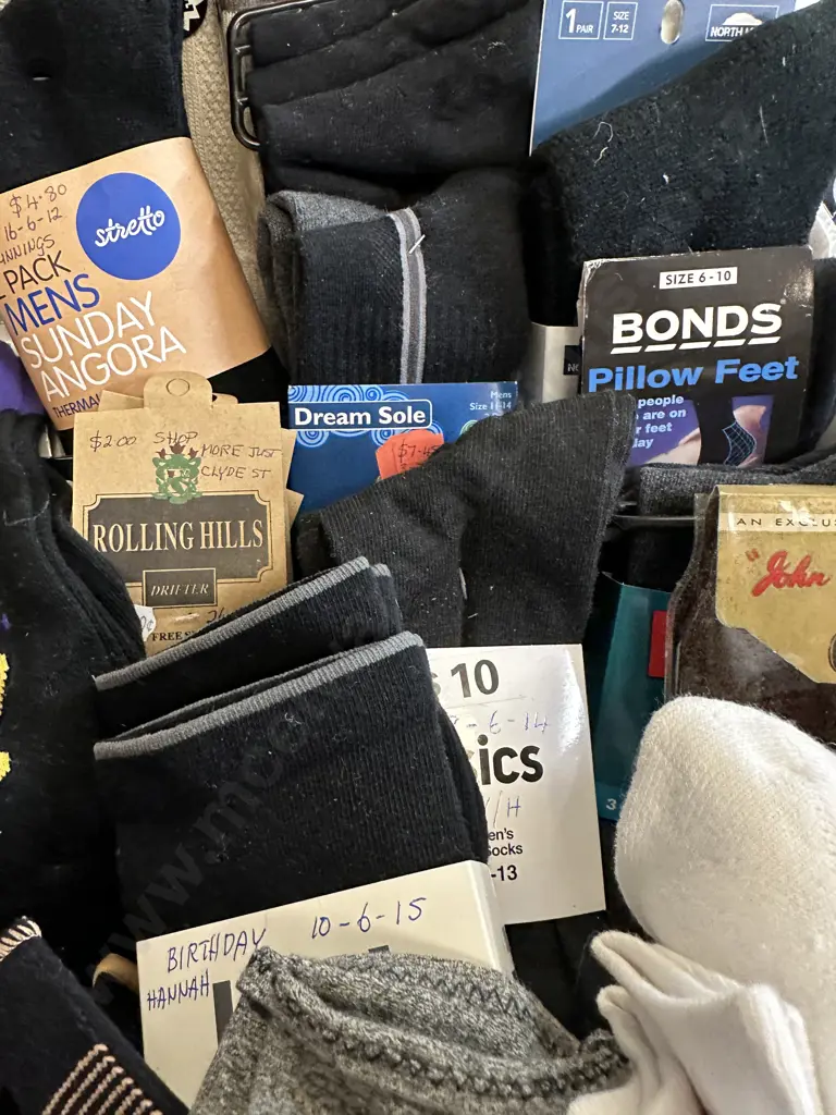 Box Lot Socks, Gloves Etc Image 1++