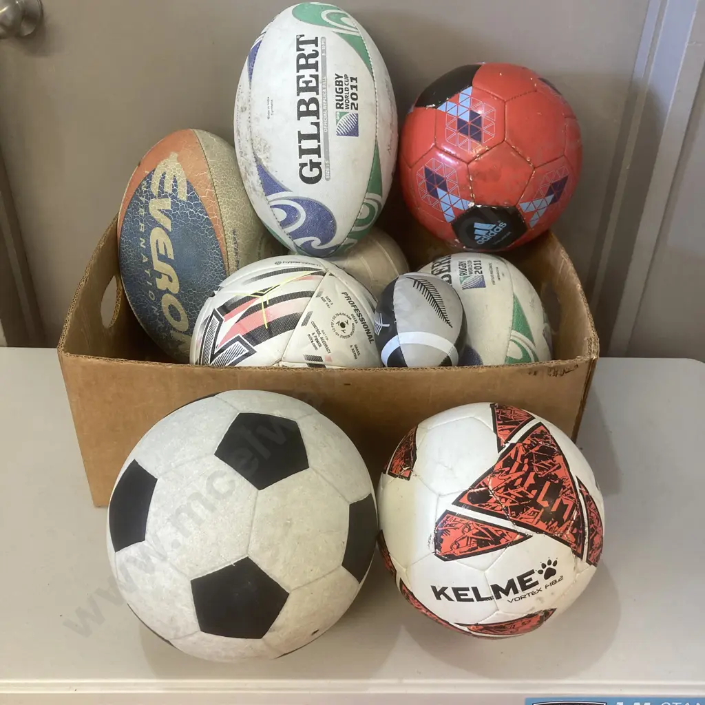 Box Lot Assorted Balls Image 1++