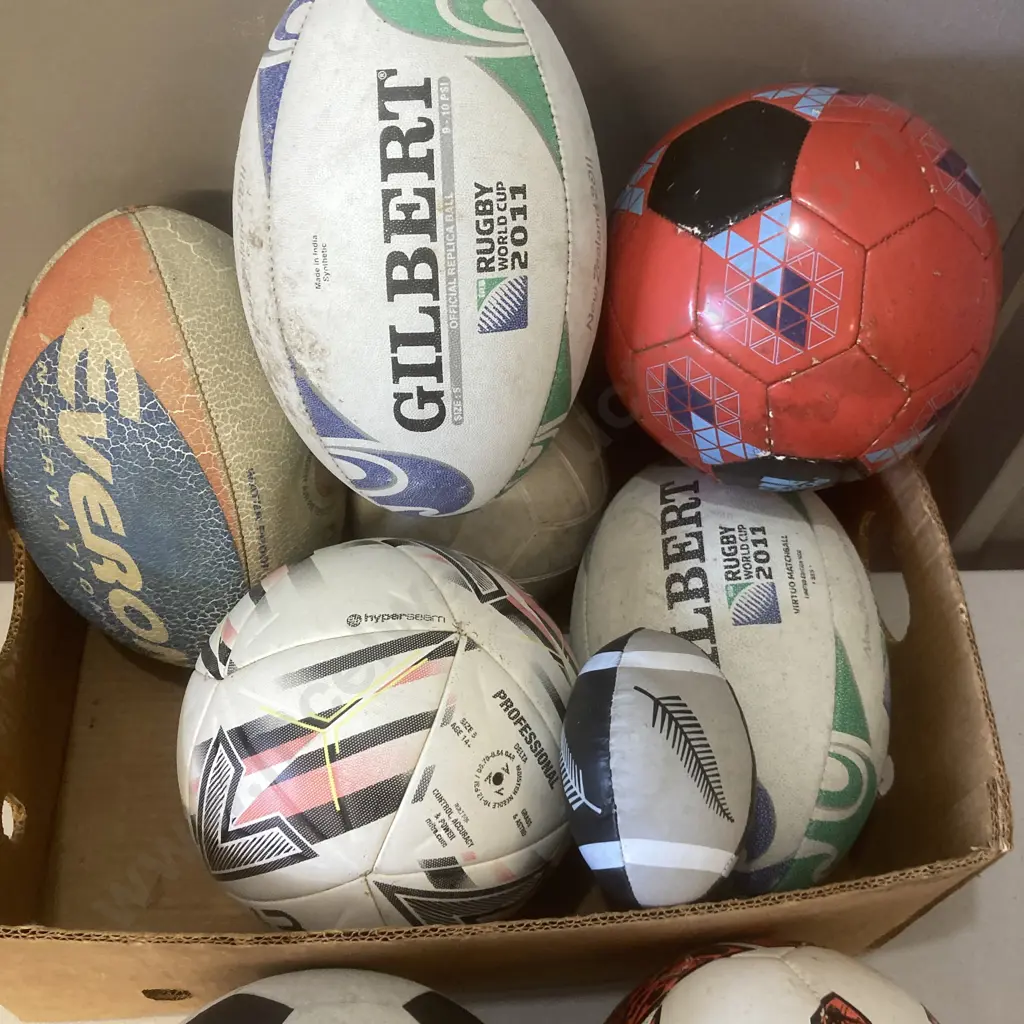 Box Lot Assorted Balls Image 1++
