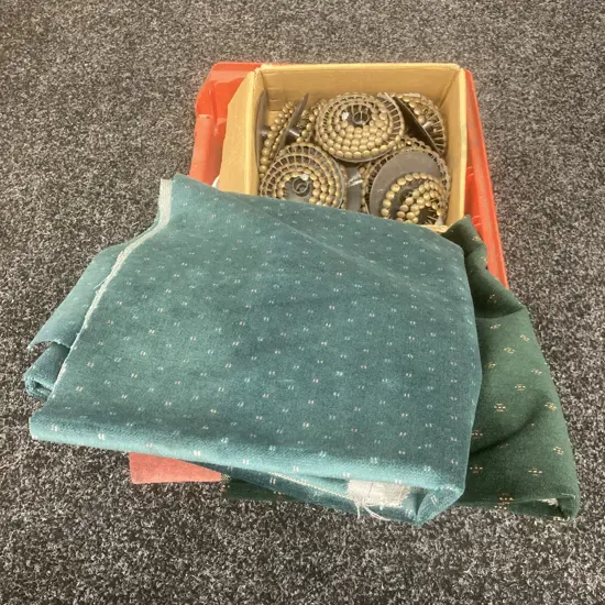 Box of 2000 Dome Head Nails & Fabric