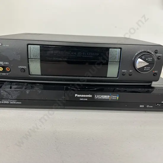 Panasonic DMR-EH58 HDD & DVD Recorder, Sharp VC-H98 VCR (No Remotes)