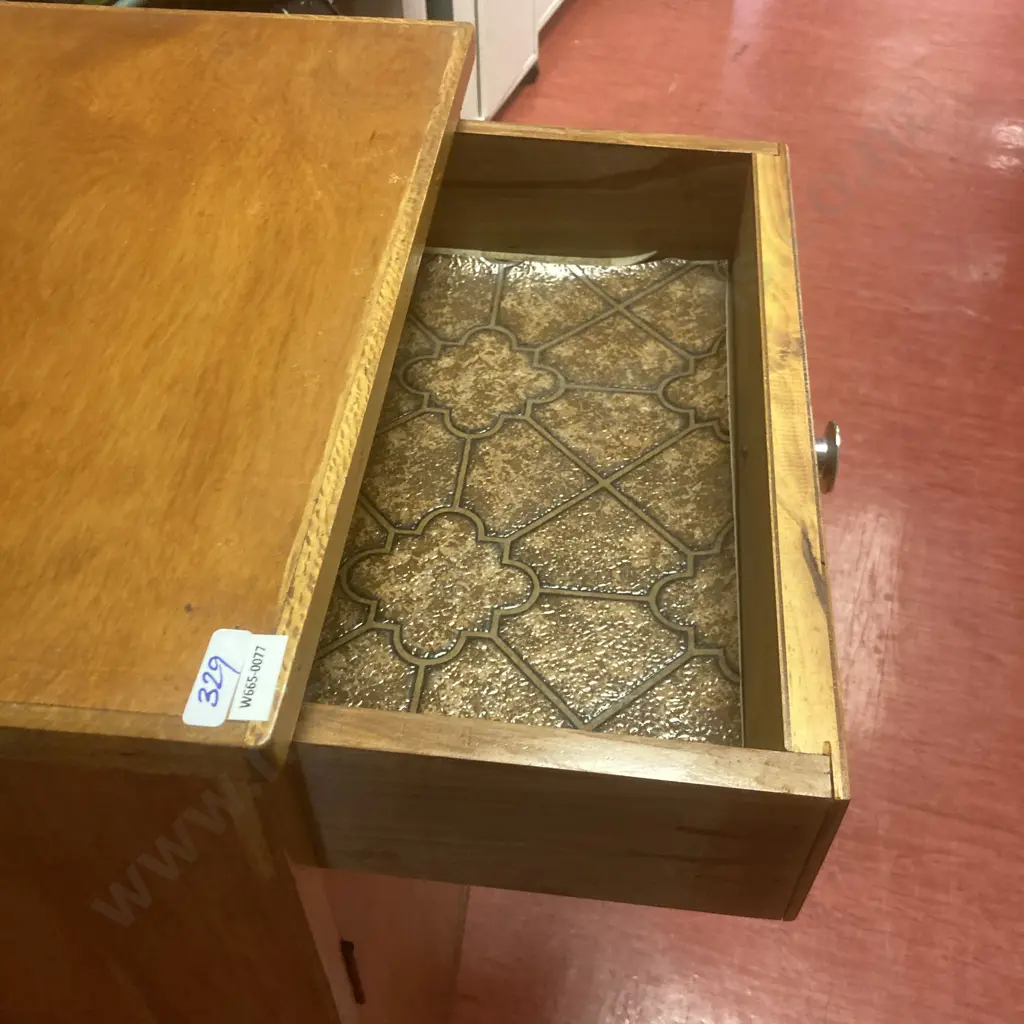 Small Cabinet, 1 Door, 1 Drawer, H78 W50 D40cm Image 1++