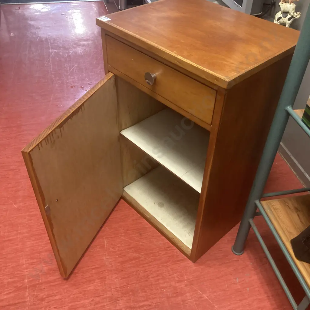 Small Cabinet, 1 Door, 1 Drawer, H78 W50 D40cm Image 1++
