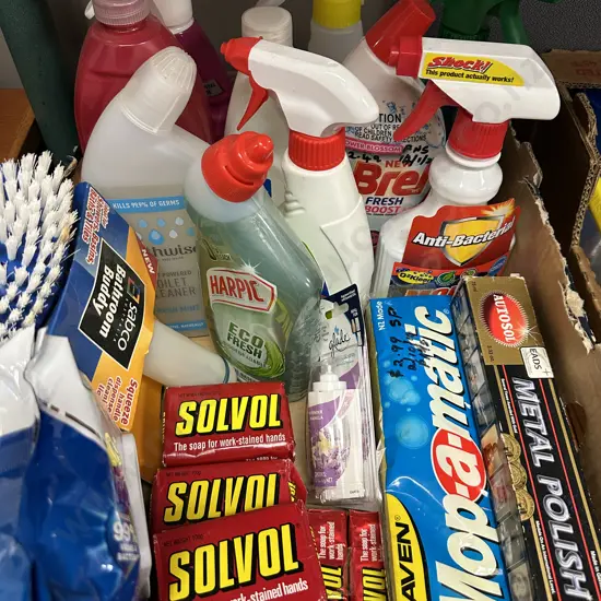 Box Lot Solvol, Toilet Cleaners Etc