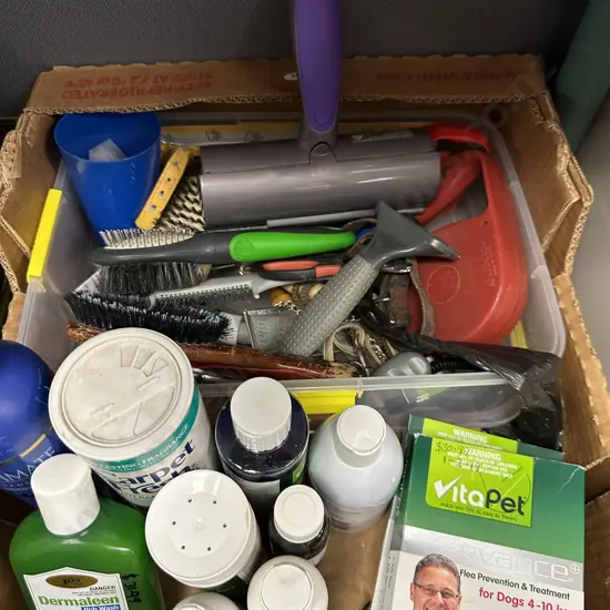 Box Lot Pet Items, Carpet Fresh Etc