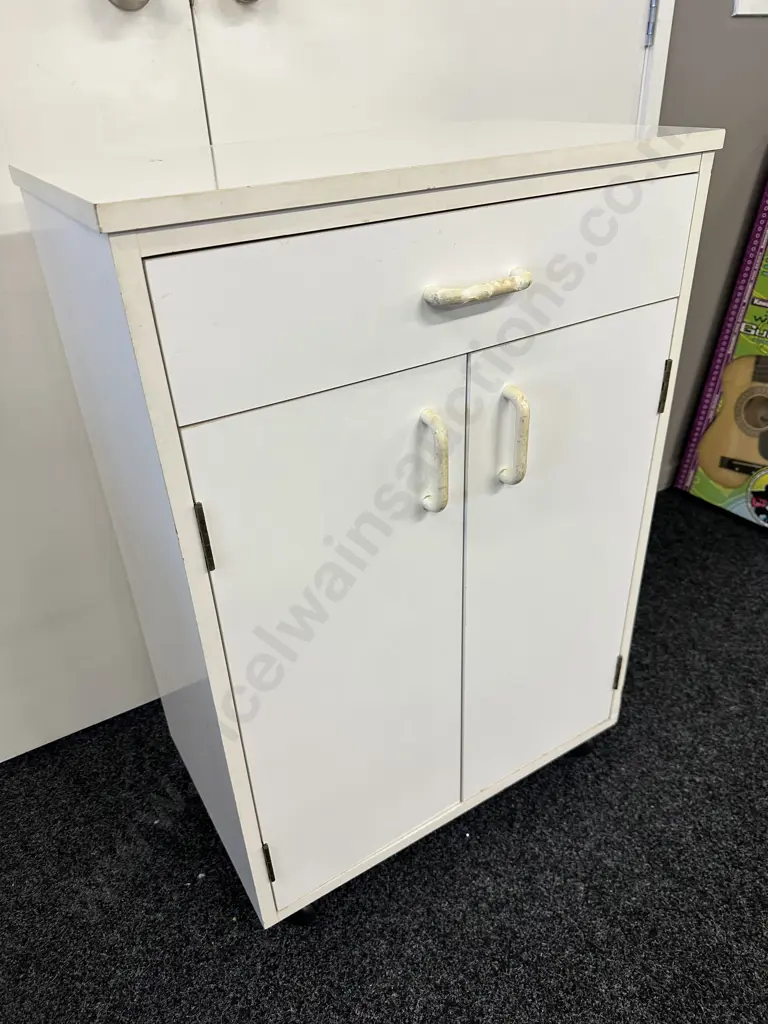 Mobile Cupboard, 2 Door, 1 Drawer, H88 W61 D38cm Image 1++