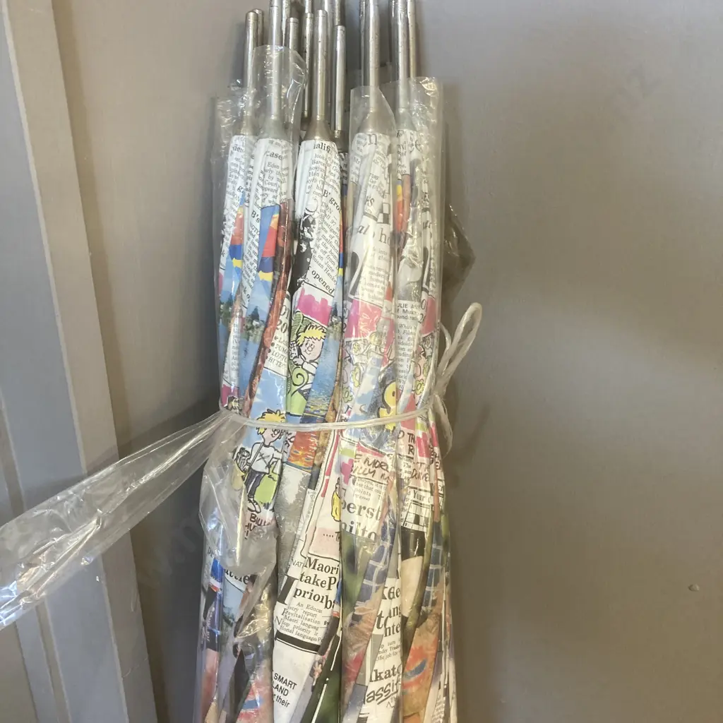 Lot of 18 New Waikato Times Press Promotions Umbrellas Image 1++