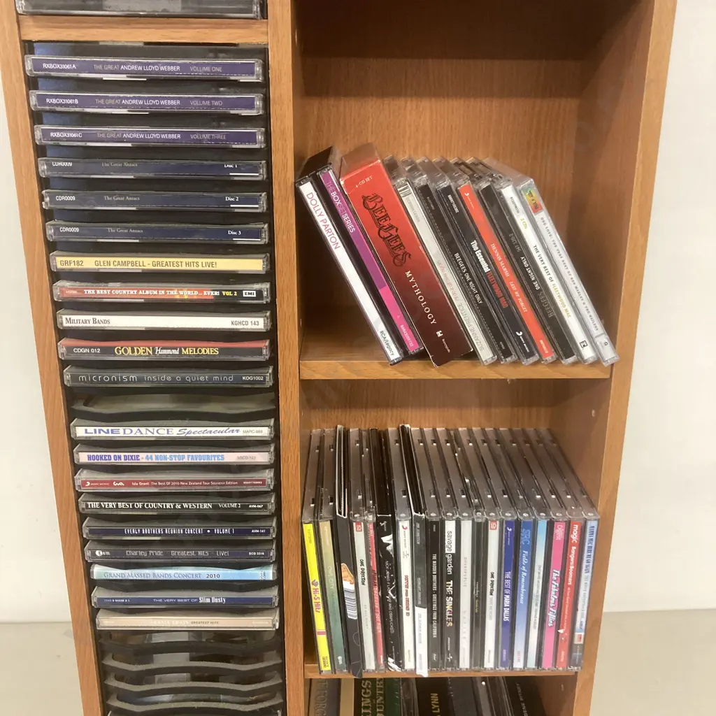 CDs & CD Stand, Country, Bee Gees, Fleetwood Mac, Etc Image 1++