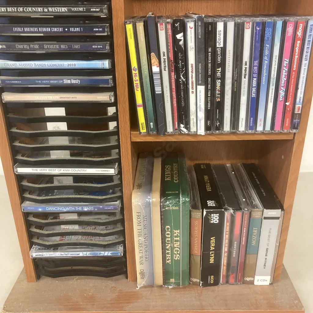 CDs & CD Stand, Country, Bee Gees, Fleetwood Mac, Etc Image 1++