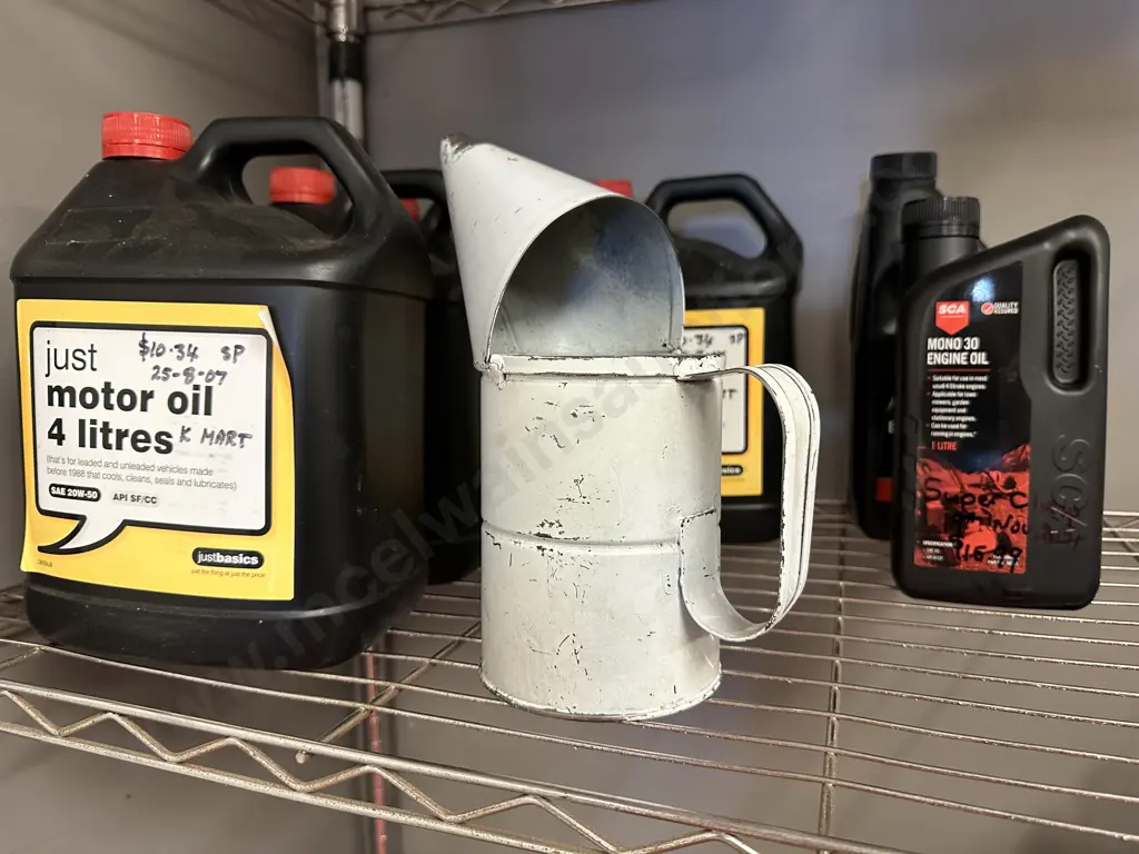 Assorted Oils & Steel Pourer Image 1++