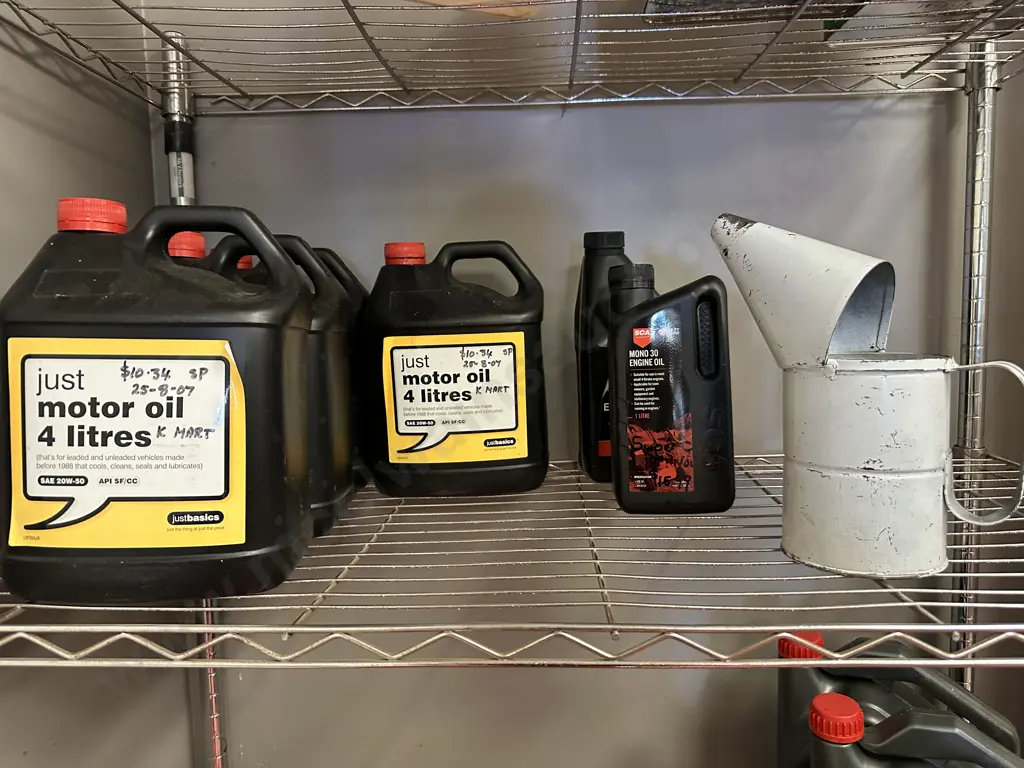 Assorted Oils & Steel Pourer Image 1++