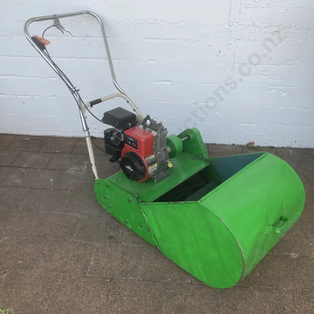 Reel Mower With Catcher, Briggs & Stratton 3.5Hp Engine Image 1++