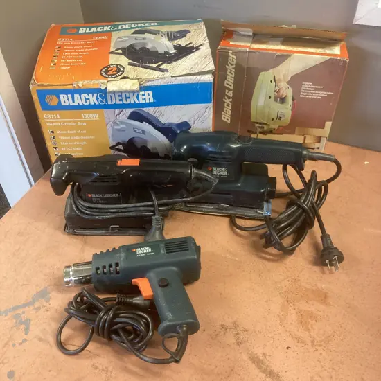 Lot of Five Black & Decker Power Tools