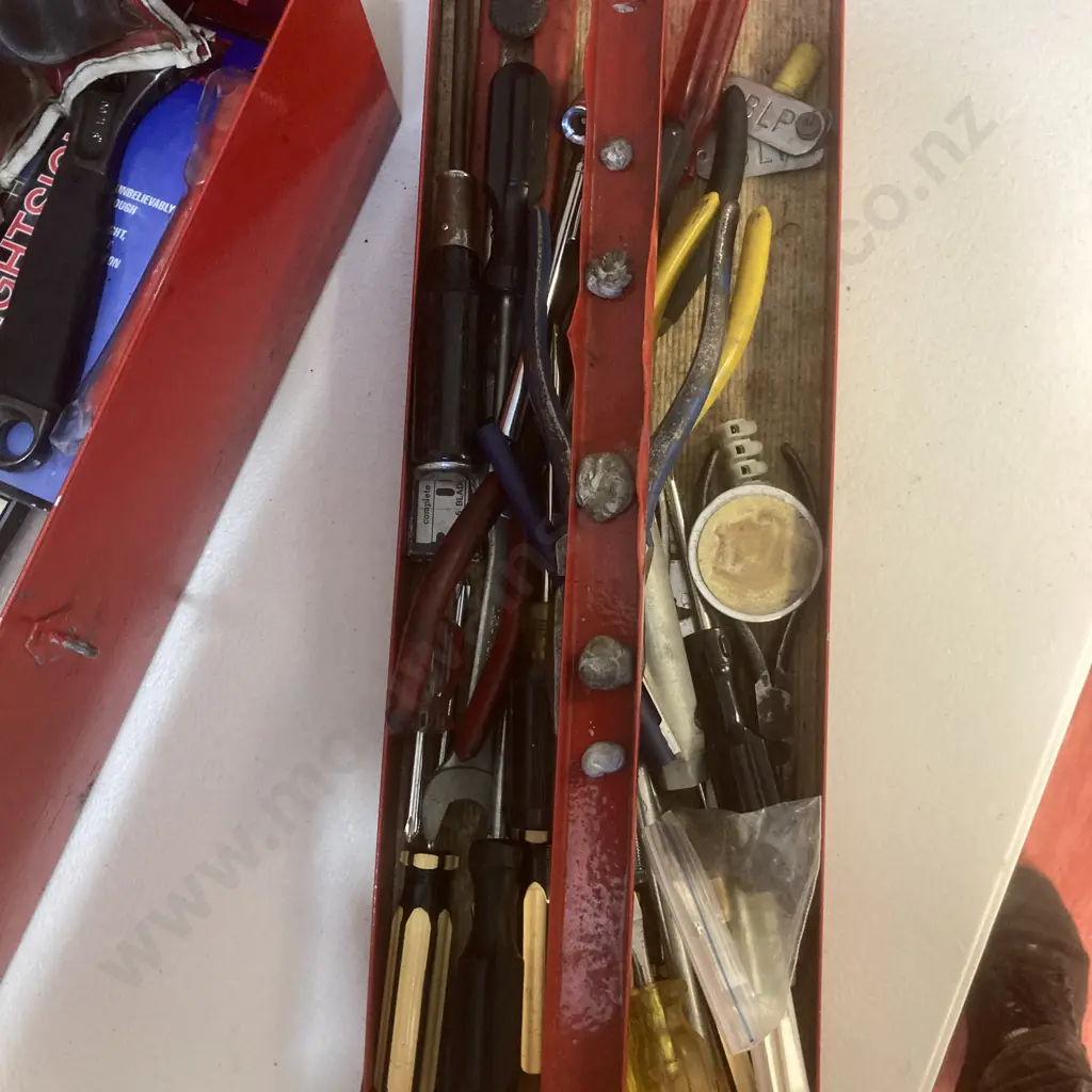 Red Steel Toolbox & Tools Image 1++