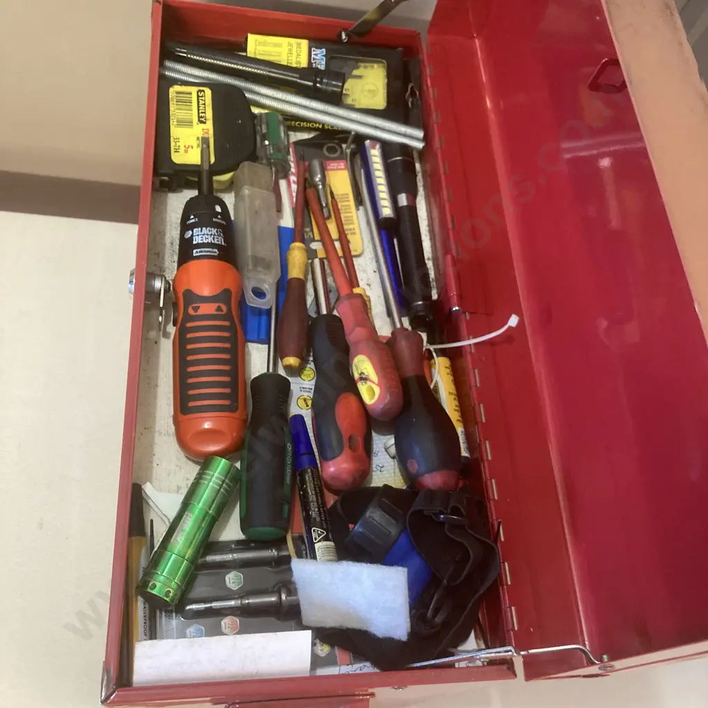 Red Steel Toolbox & Tools Image 1++