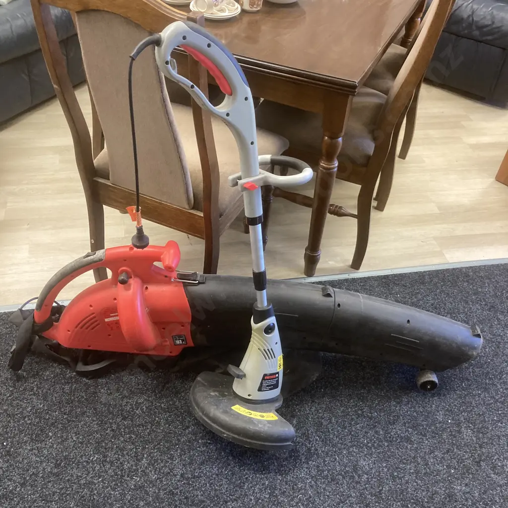 Morrison 2500 Electric Blower Vac & Predator Electric Line Trimmer Image 1++