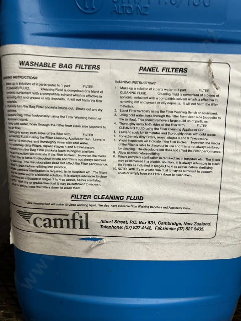 2 Containers of Filter Cleaning Fluid Image 1++
