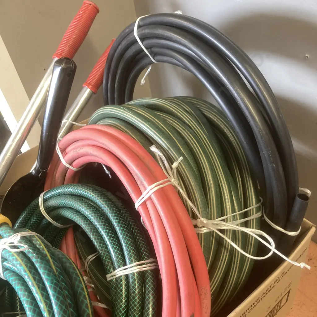 Box lot Hoses, Loppers Etc Image 1++