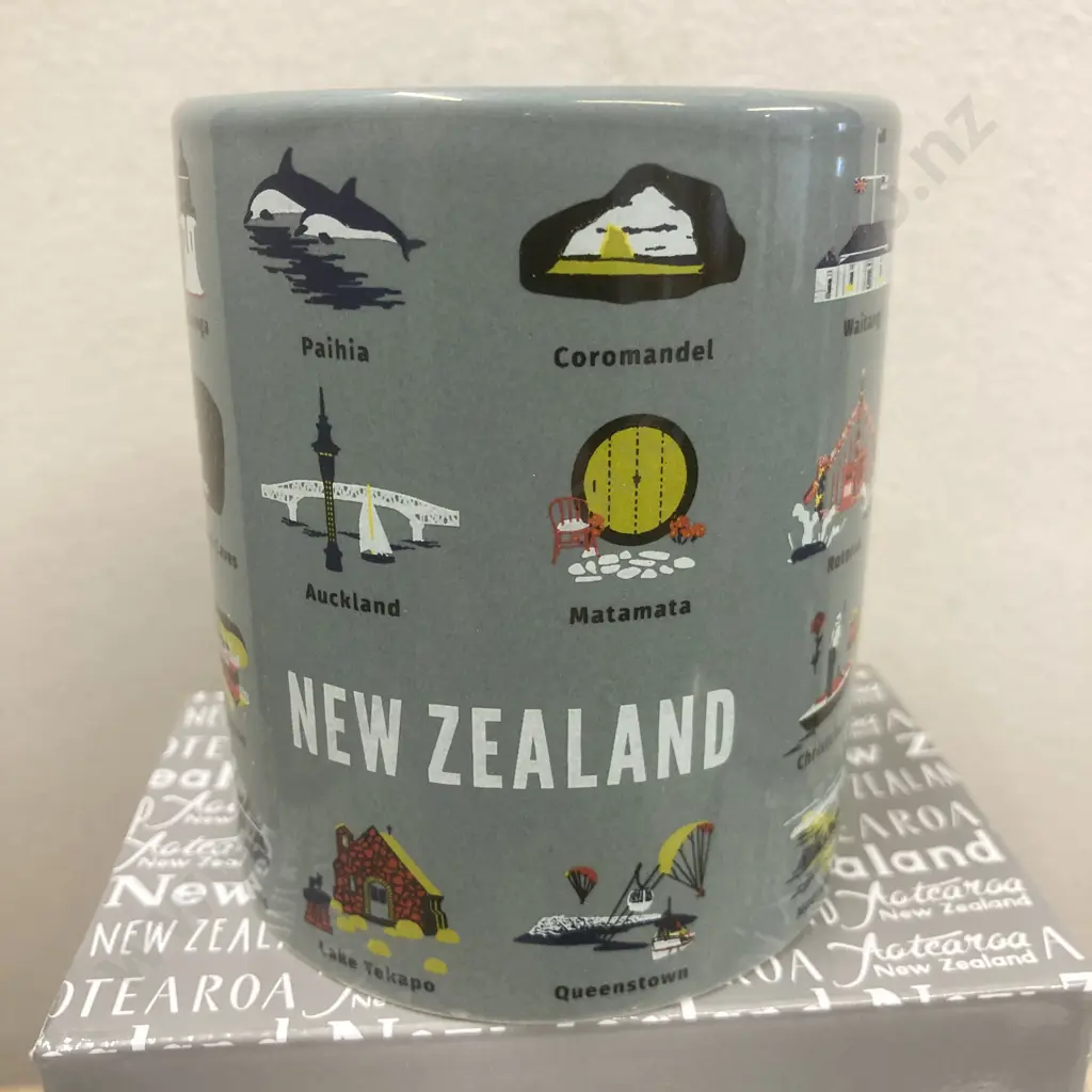 47 x Kiwiana New Zealand Cities Mugs - H&B Design Image 1++